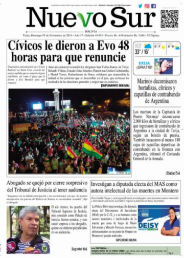 Nuevo Sur, Tarija.