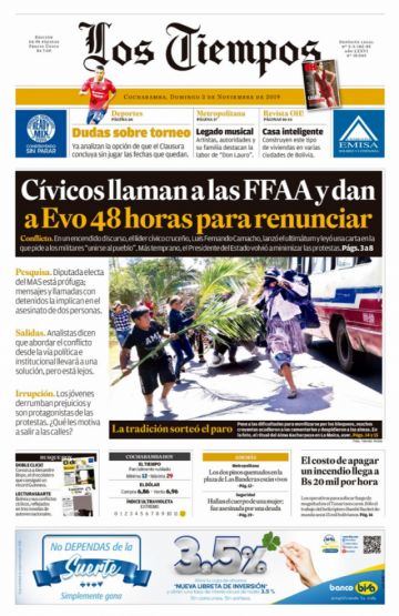 Los Tiempos, Cochabamba.
