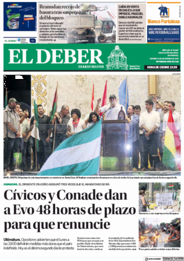 El Deber, Santa Cruz.