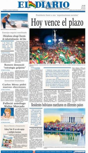 El Diario, La Paz.