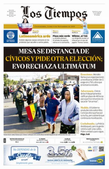 Los Tiempos, Cochabamba.