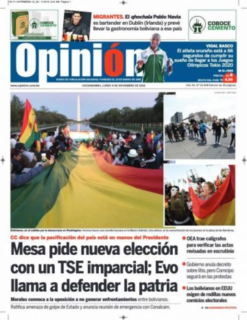 Opinión, Cochabamba.