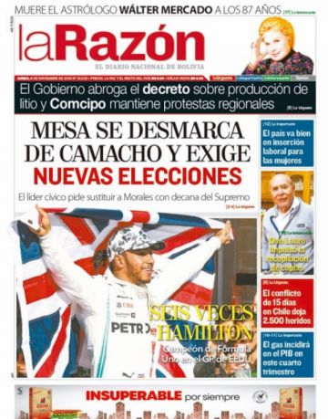 La Razón, La Paz.