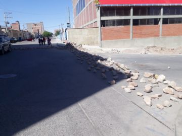 Así están las calles potosinas este lunes.