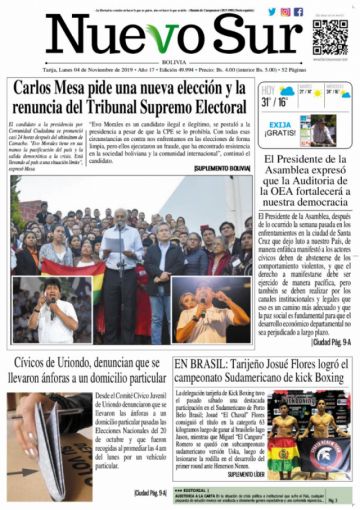 Nuevo Sur, Tarija.
