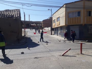 Así están las calles potosinas este lunes.