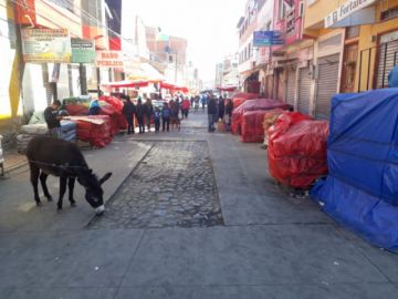 Así están las calles potosinas este lunes.