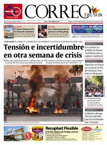 Correo del Sur, Sucre.
