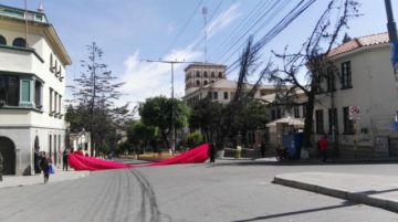 Así lucen las calles en la mañana del miércoles 6 de noviembre.