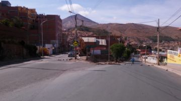 Así lucen las calles en la mañana del miércoles 6 de noviembre.