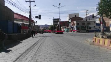 Así lucen las calles en la mañana del miércoles 6 de noviembre.