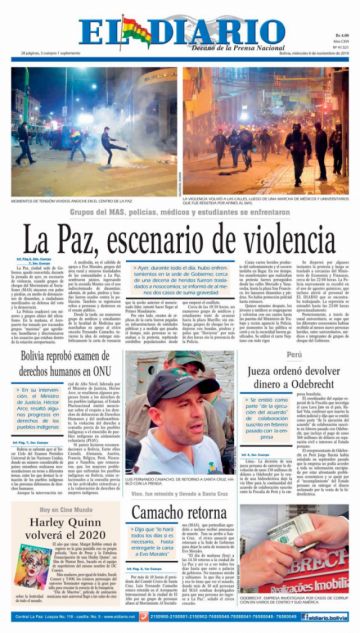 El Diario, La Paz.