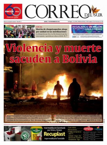 Correo del Sur, Sucre.