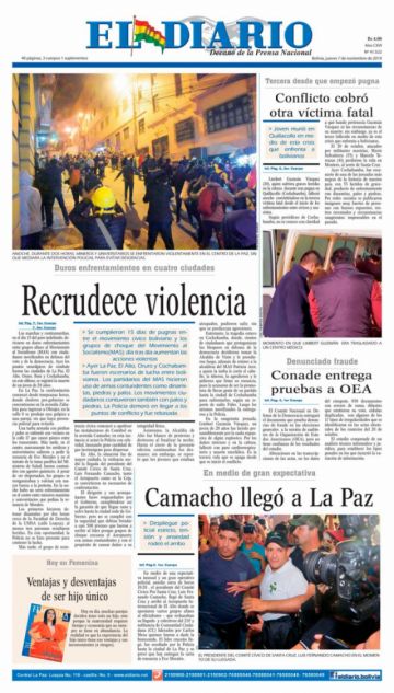 El Diario, La Paz.