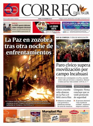 Correo del Sur, Sucre.