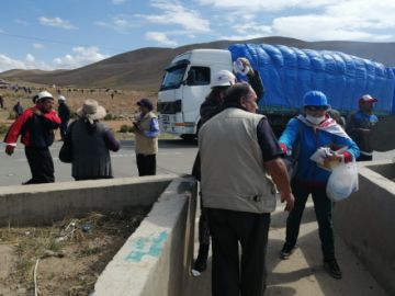 Foto enviada desde la caravana.