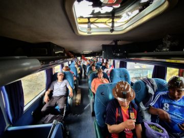 Otros ocupantes del bus.