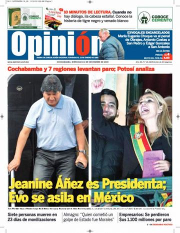 Opinión, Cochabamba.