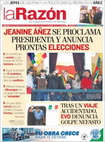 La Razón, La Paz.