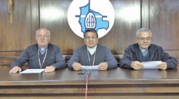 Representantes de la Conferencia Episcopal de Bolivia.