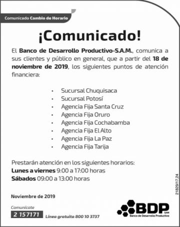 COMUNICADO