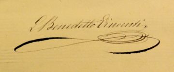 La firma de Leopoldo Vincenti
