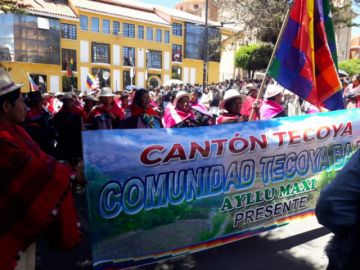 La llegada de pobladores en imágenes. EL POTOSÍ