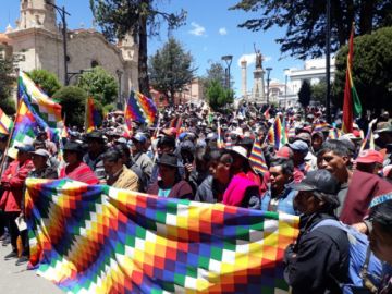 La llegada de pobladores en imágenes. EL POTOSÍ