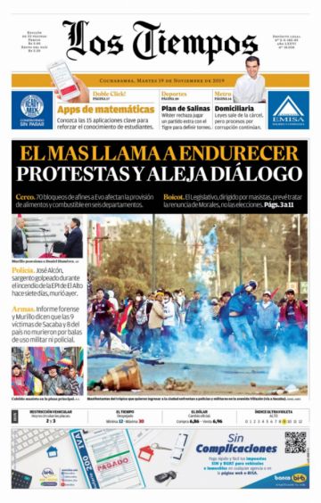Los Tiempos, Cochabamba.