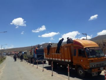 La llegada de pobladores en imágenes. EL POTOSÍ