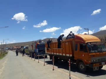 La llegada de pobladores en imágenes. EL POTOSÍ