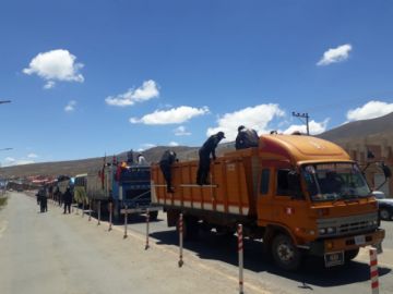 La llegada de pobladores en imágenes. EL POTOSÍ