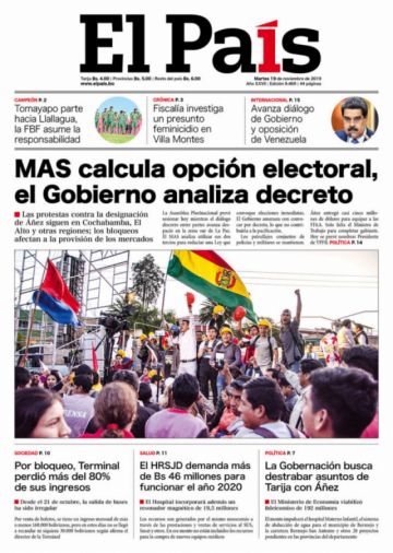 El País, Tarija.