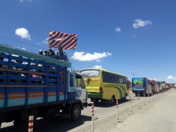 La llegada de pobladores en imágenes. EL POTOSÍ