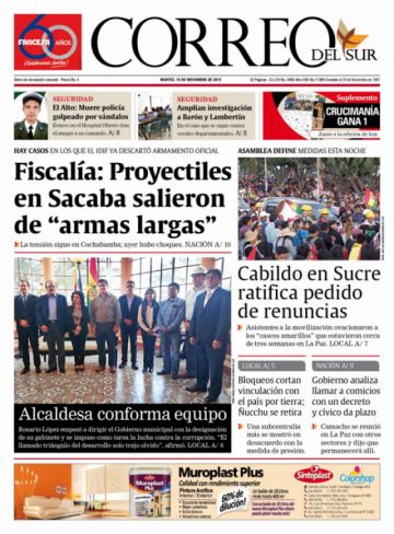 Correo del Sur, Sucre.
