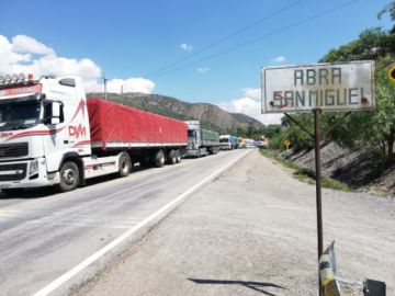Bloqueo en Abra San Miguel.