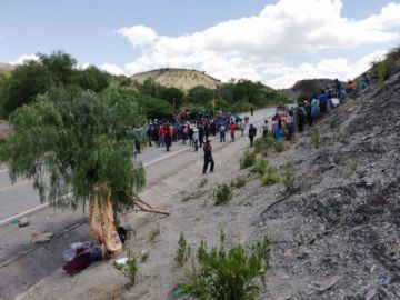 Bloqueo en Abra San Miguel.