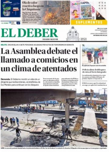 El Deber, Santa Cruz.