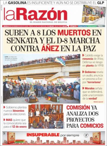 La Razón, La Paz.