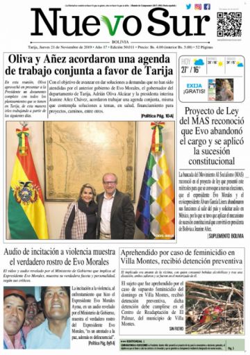 Nuevo Sur, Tarija.