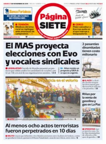 Página Siete, La Paz.