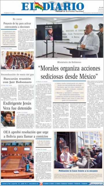El Diario, La Paz.