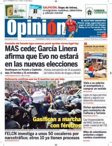 Opinión, Cochabamba.
