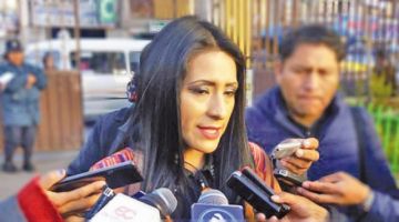 Ordenan la aprehensión de la exministra Wilma Alanoca