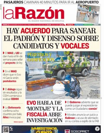 La Razón, La Paz.