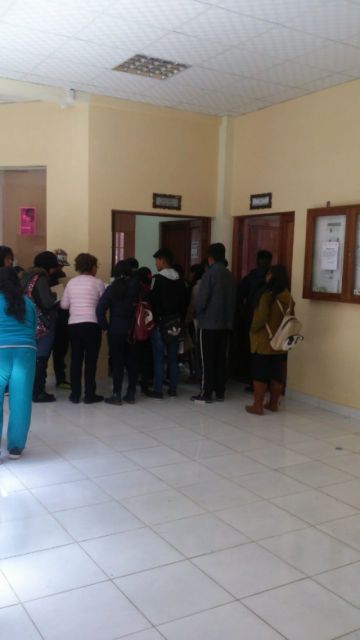 Los formularios se reciben en Admisiones y Registros en la Ciudadela Universitaria. FOTO UATF