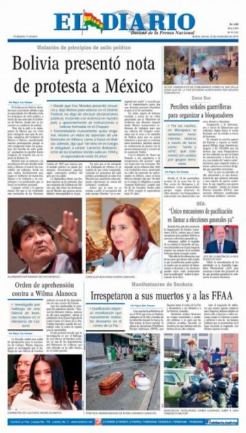 El Diario, La Paz.