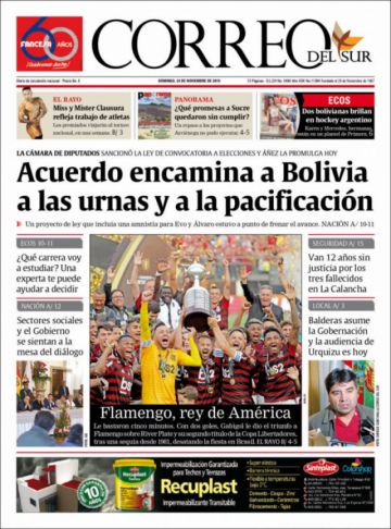 Correo del Sur, Sucre.