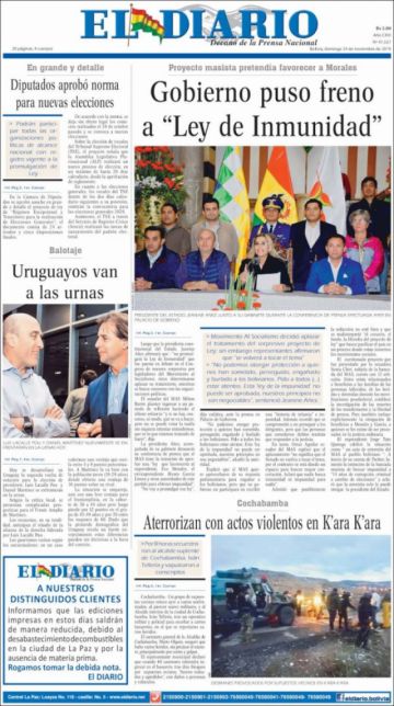 El Diario, La Paz.