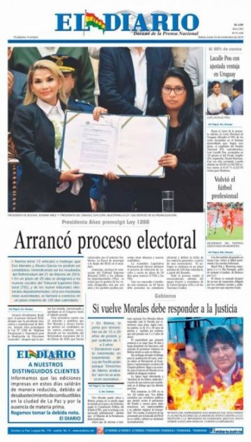 El Diario, La Paz.